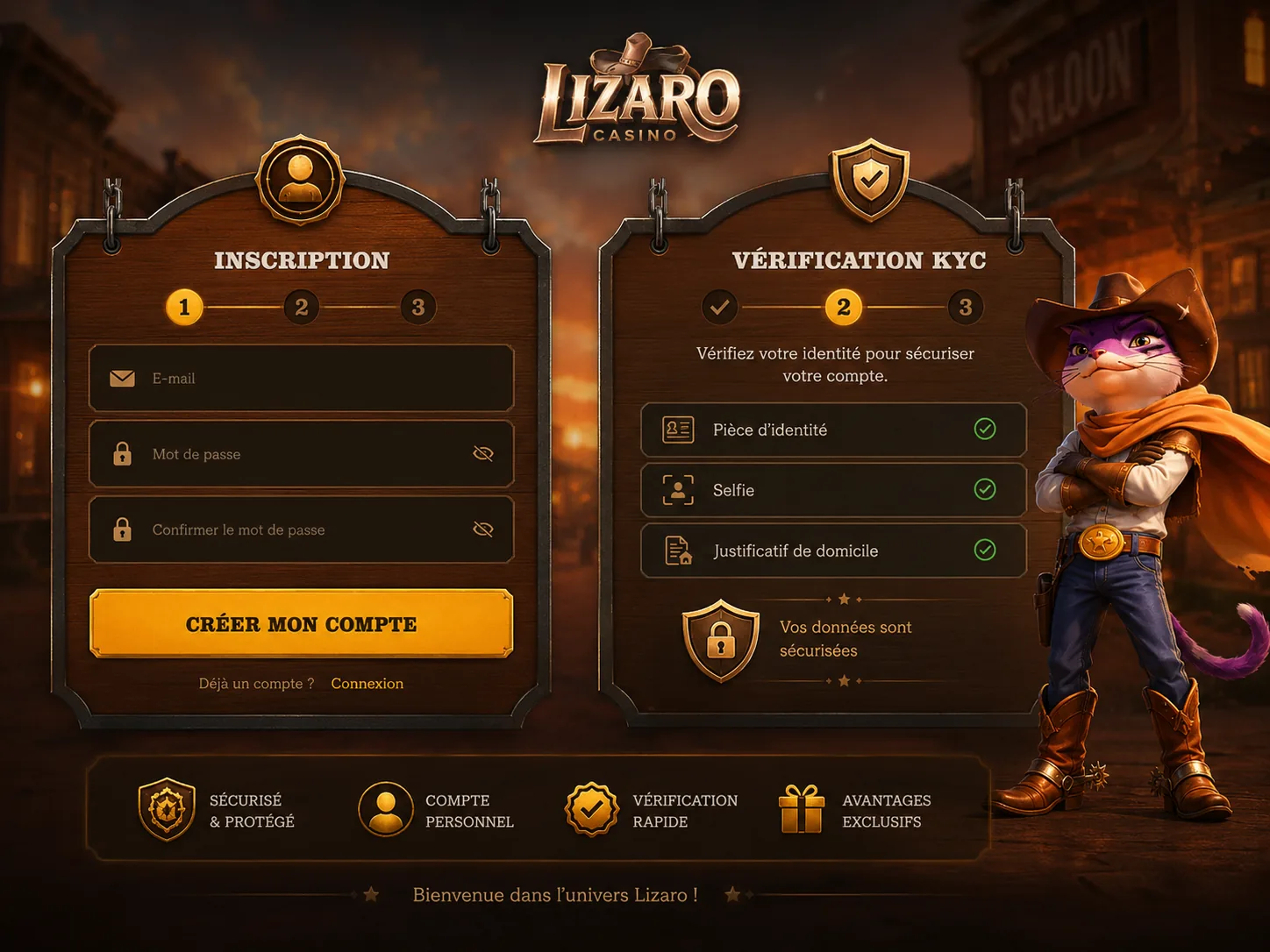 Vérification KYC après inscription Lizaro